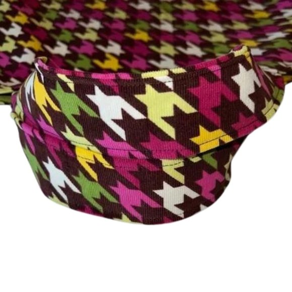 Juniper Gauge Corduroy Multicolor Houndstooth Lightweight Tote - Picture 3 of 5